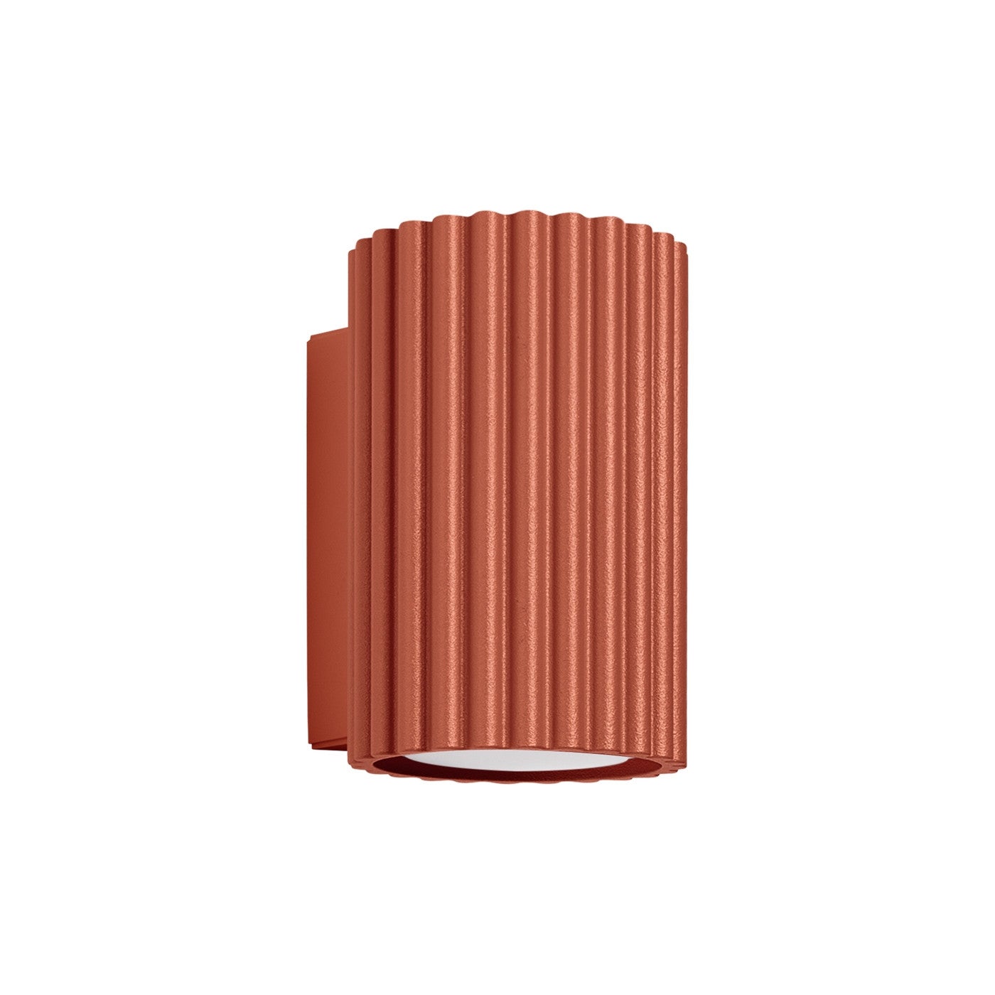 Kinkiet ścienny Karbon ochra czerwona 1xGU10x10W góra-dół wym: 10 x 6,5 x 8,5 cm aluminium IP20 Sollux Lighting