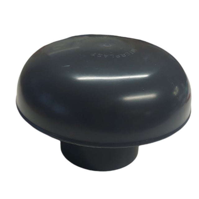 jardiboutique -Chapeau de ventilation Ø 80 mm Ardoise avec Moustiquaire