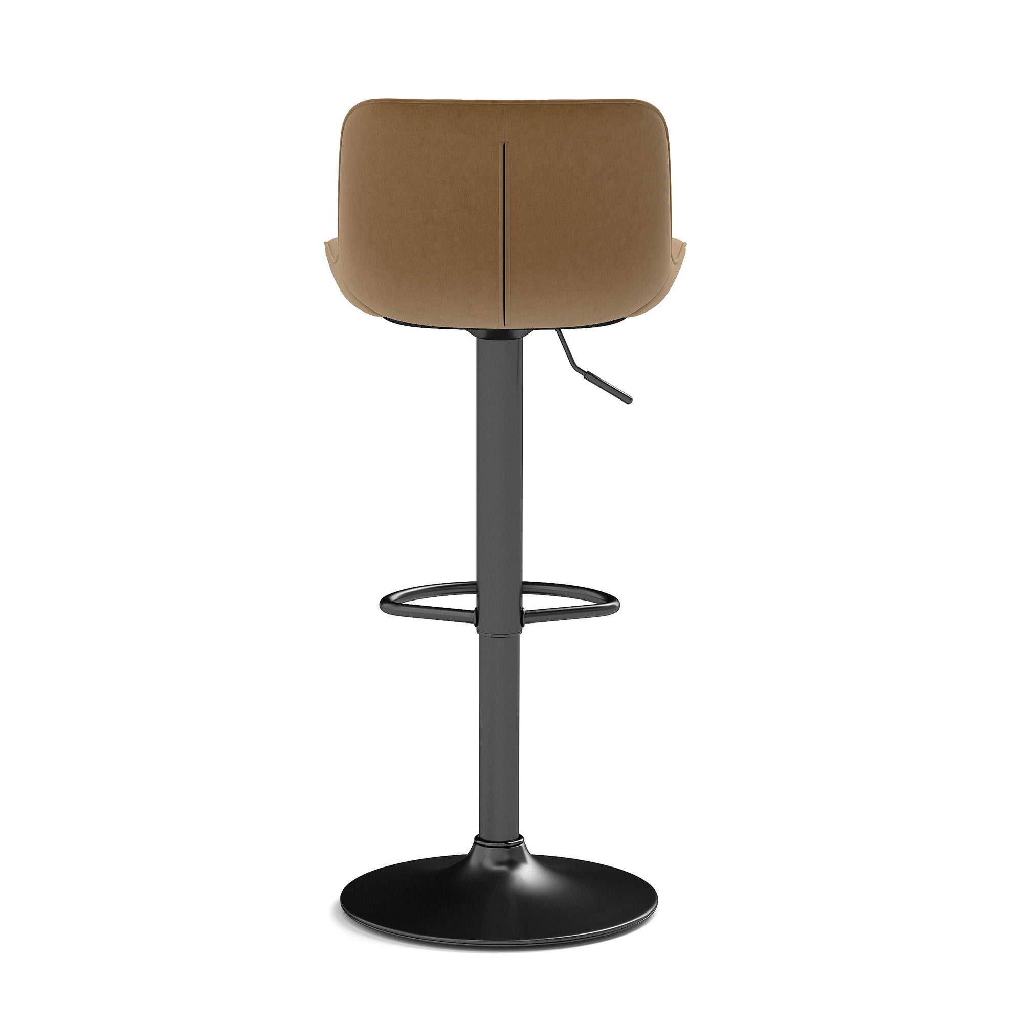 Lot de 4 Chaises Pivotantes | Tabourets de Bar - Design Ergonomique, Hauteur Réglable - Velours Marron - 4