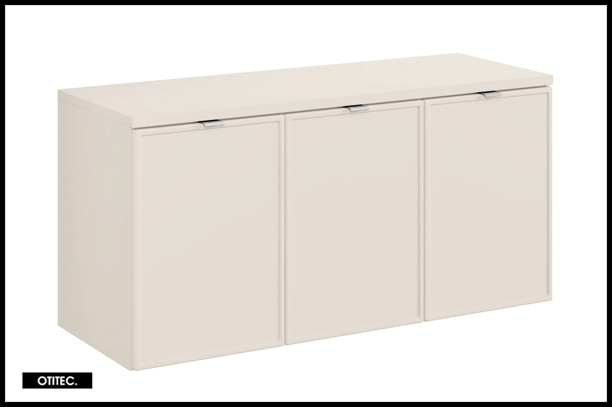 Szafka pod umywalkę nablatową BELLA CASHMERE 82-120-3D z blatem 120cm kaszmir