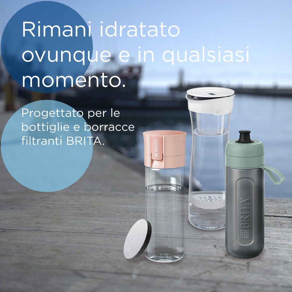 BRITA MicroDisc 3-pack - Disques filtrants de remplacement pour les bouteilles et flacons filtrants BRITA : réduction des PFAS, du chlore - 3