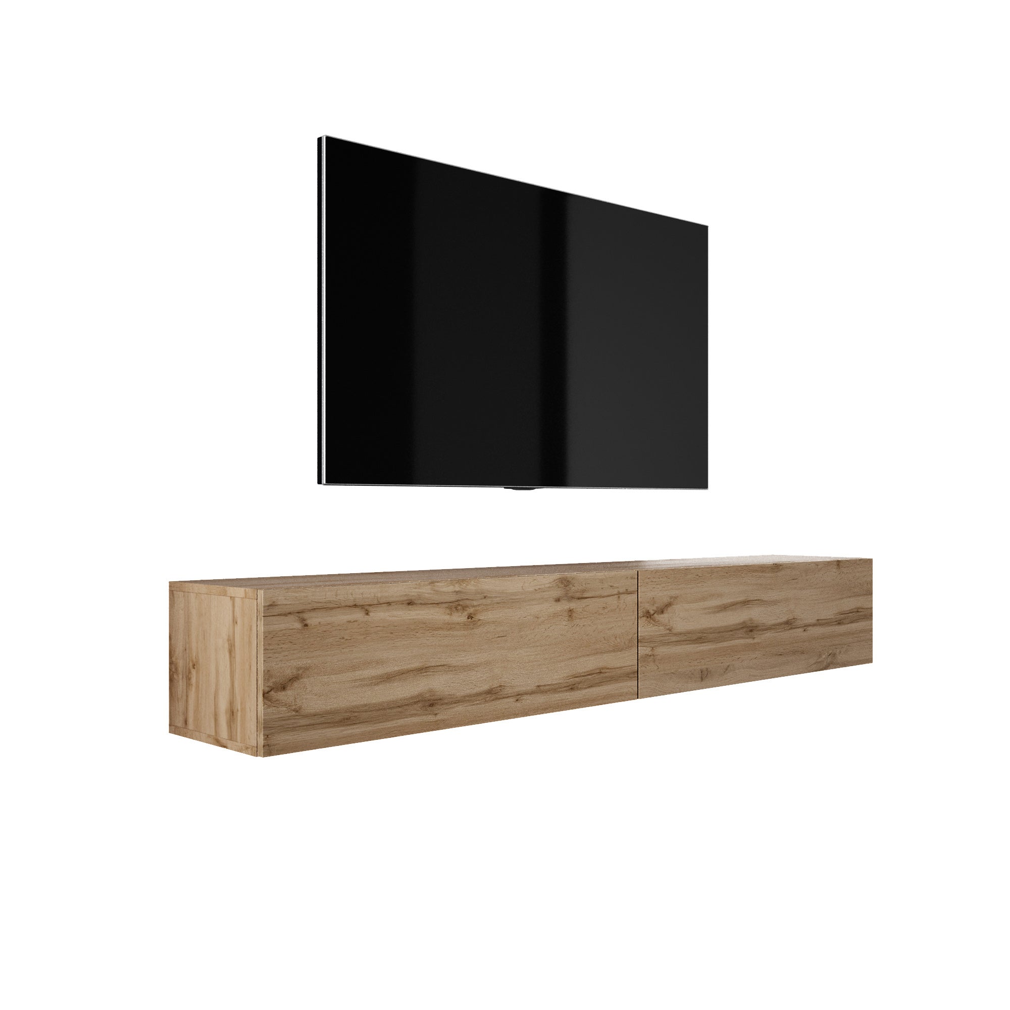 Szafka RTV, Dąb Wotan, (2 X 100) x 32 x 34 cm