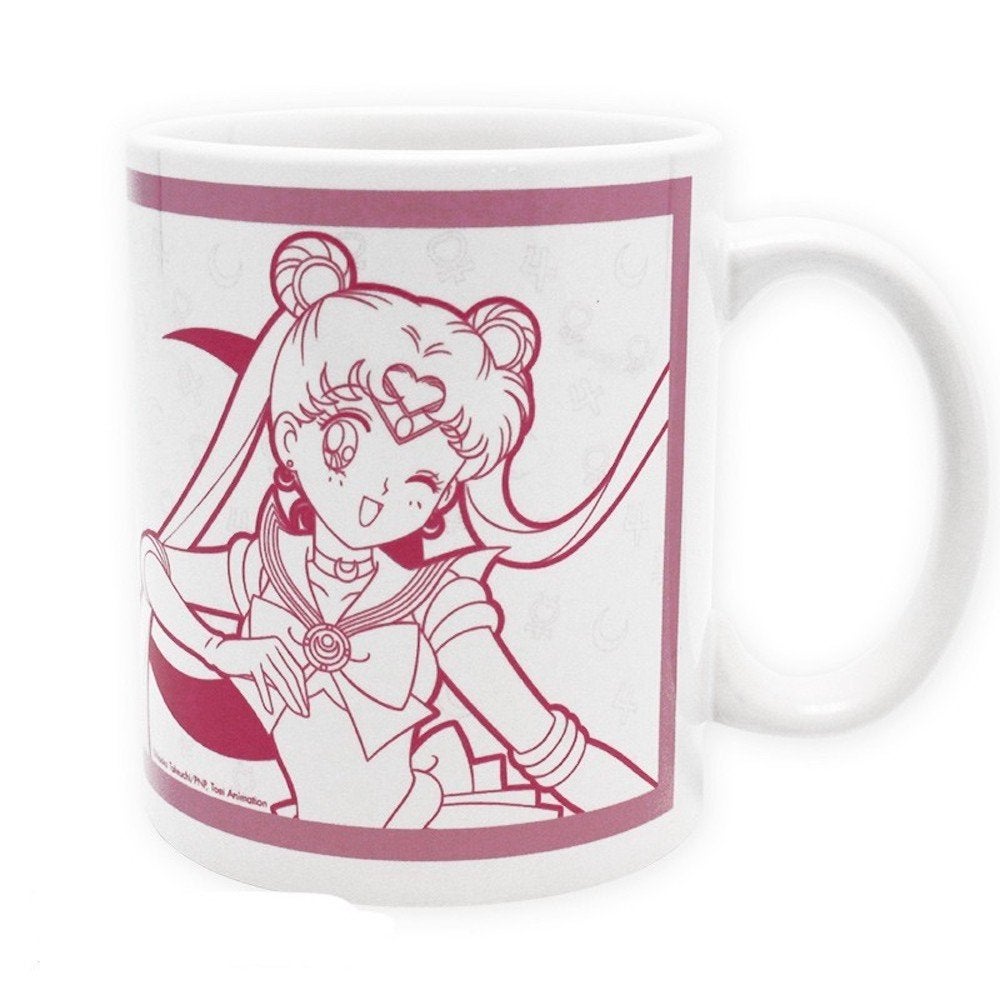 ABYSTYLE Tazza Ufficiale Sailor Moon Con Gatto Luna - Capacità 250 Ml - Adatta A Microonde E Lavastoviglie