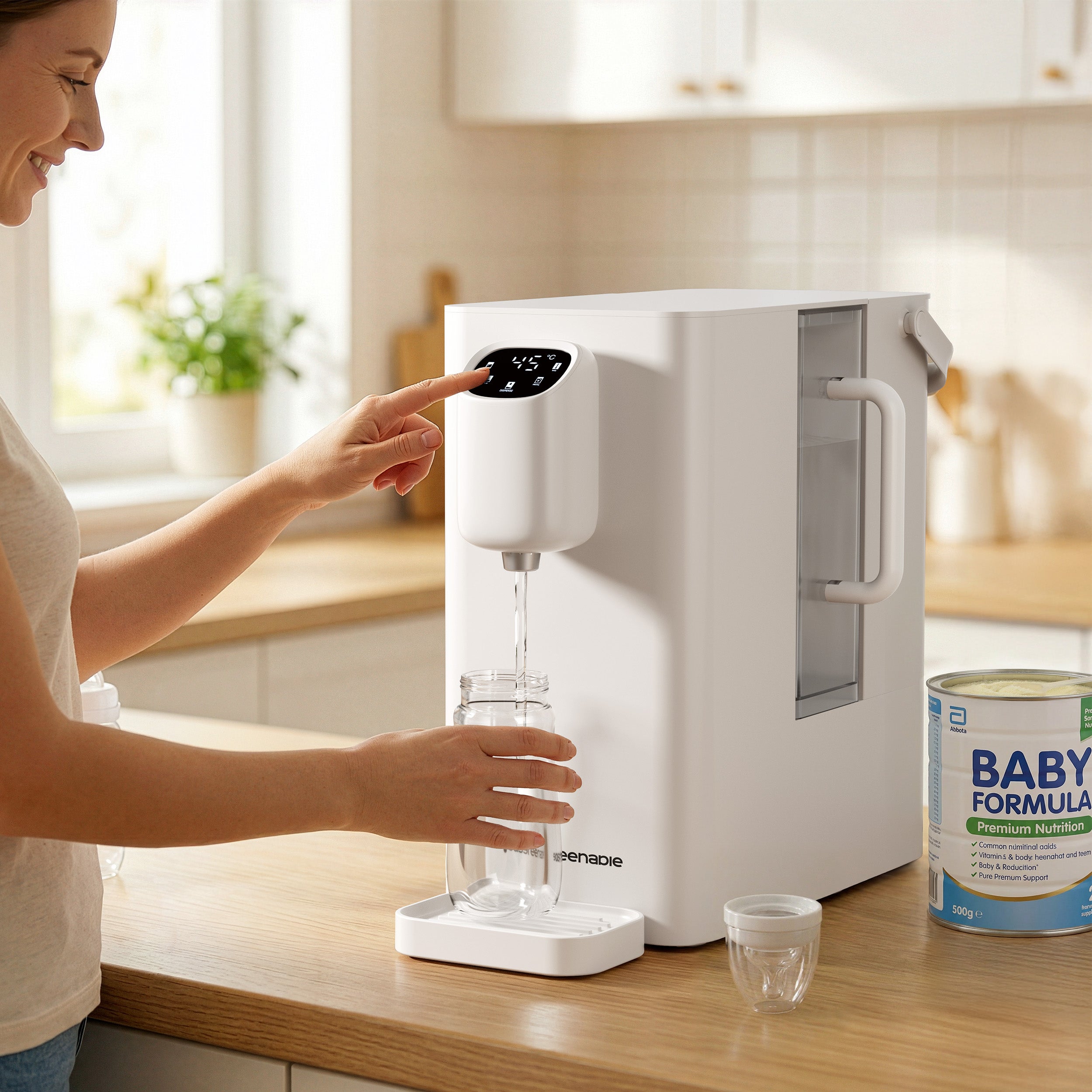 CIARRA x SUSGREENABLE Osmoseur inverse 4-en-1 sans installation 4 étapes de filtration 5 niveaux de température eau chaude 3 s Blanc SGIWDR04-W - 8