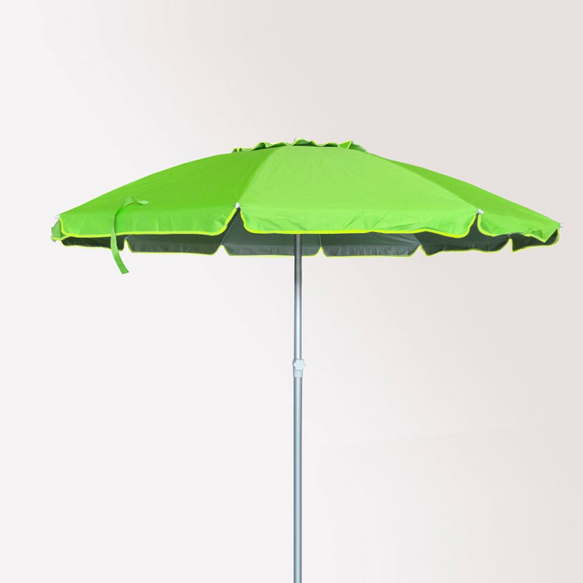 Parasol de plage 240 cm aluminium anti-vent protection UV Roma - 3