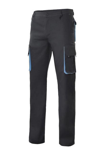 Velilla Pantaloni Bicolore 50 Nero/Azzurro Leroy Merlin