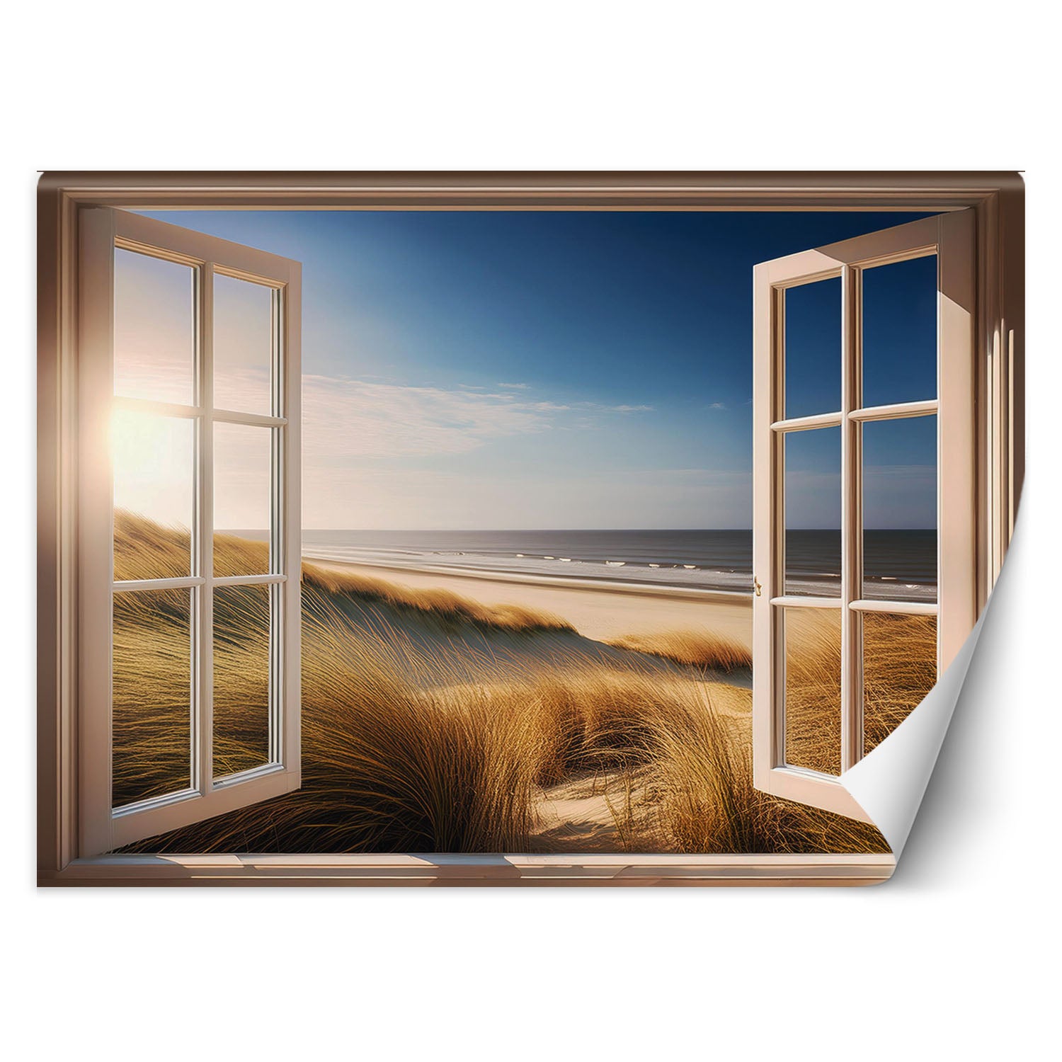 Fototapeta, Widok z okna Morze Plaża Natura 250x175