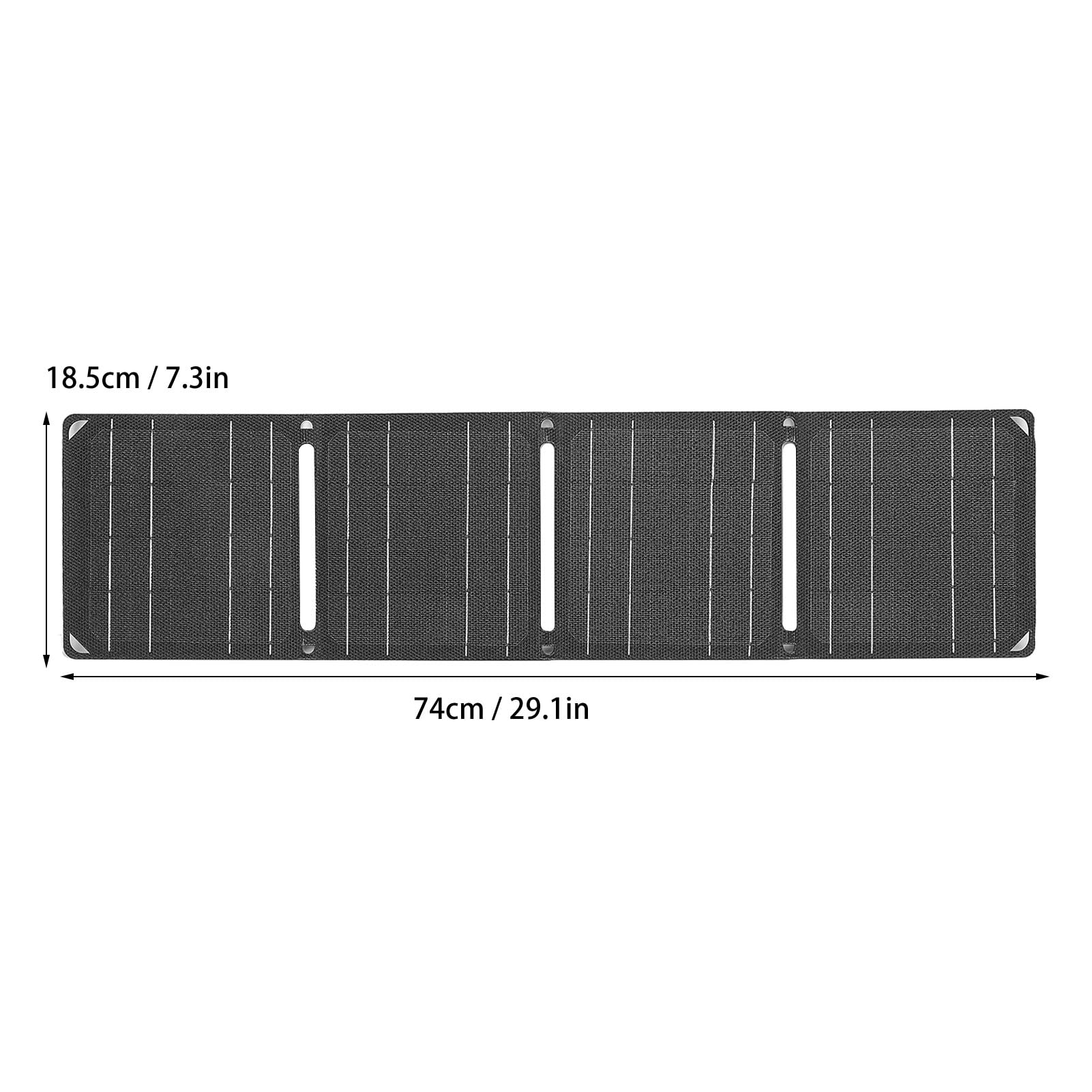 Caricabatterie solare pieghevole in silicio monocristallino da 40 W portatile per campeggio all'aperto - 7