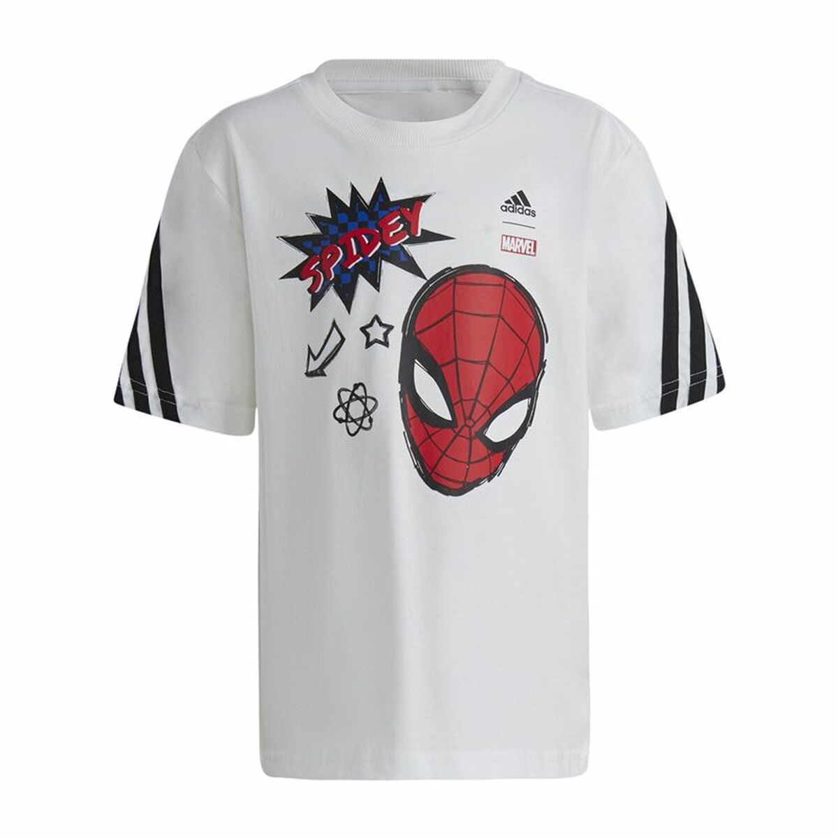 T-Shirt Spiderman Per Bambino – Maglietta A Maniche Corte, Girocollo, 100% Cotone – Rosso E Blu - 3