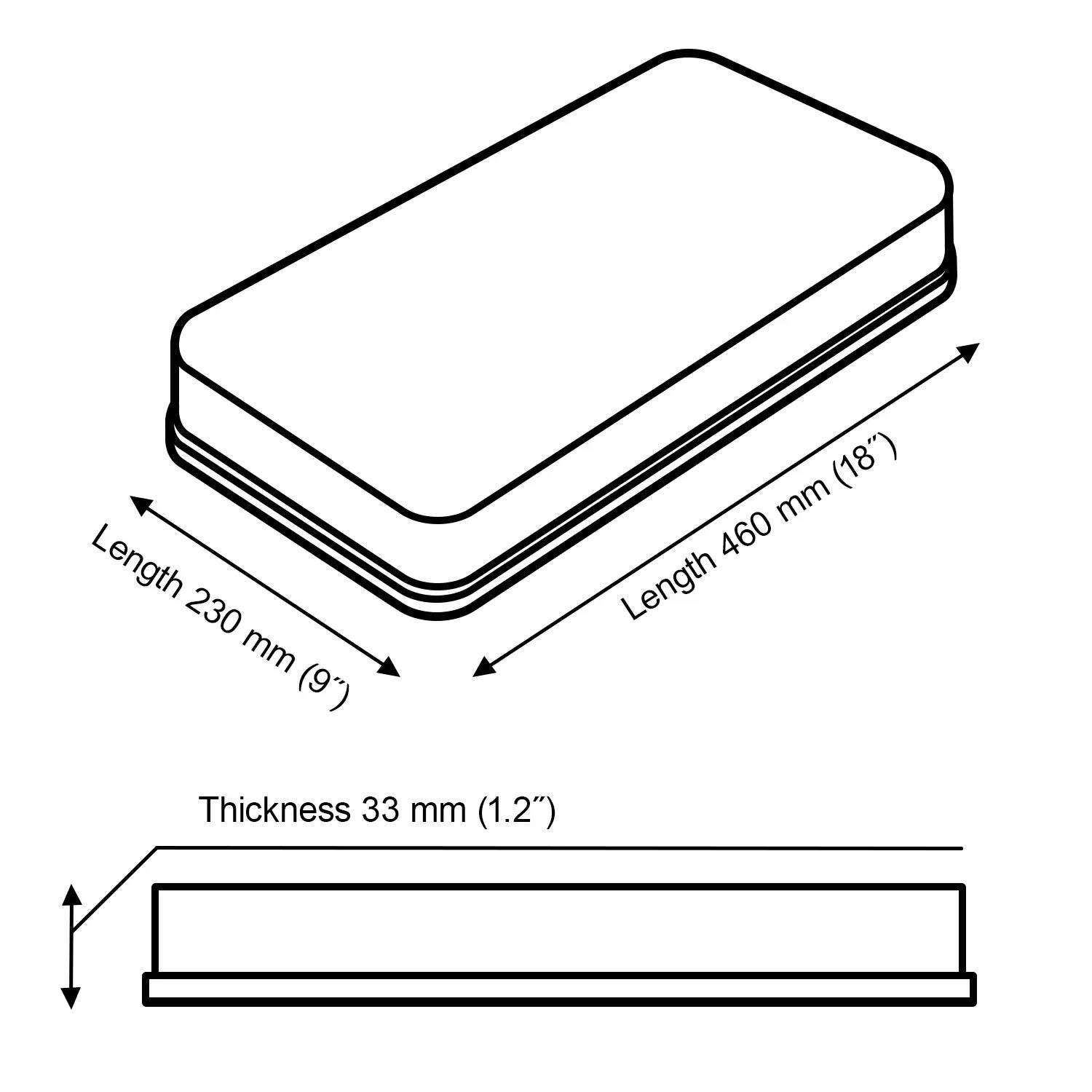 Lot de 4 Panneaux acoustiques Wave-D18 étroits insonorisants 23x46x3 cm - 0,42 m² surf.totale -MDF perforé laminé et mousse acoustique -Noix - 4