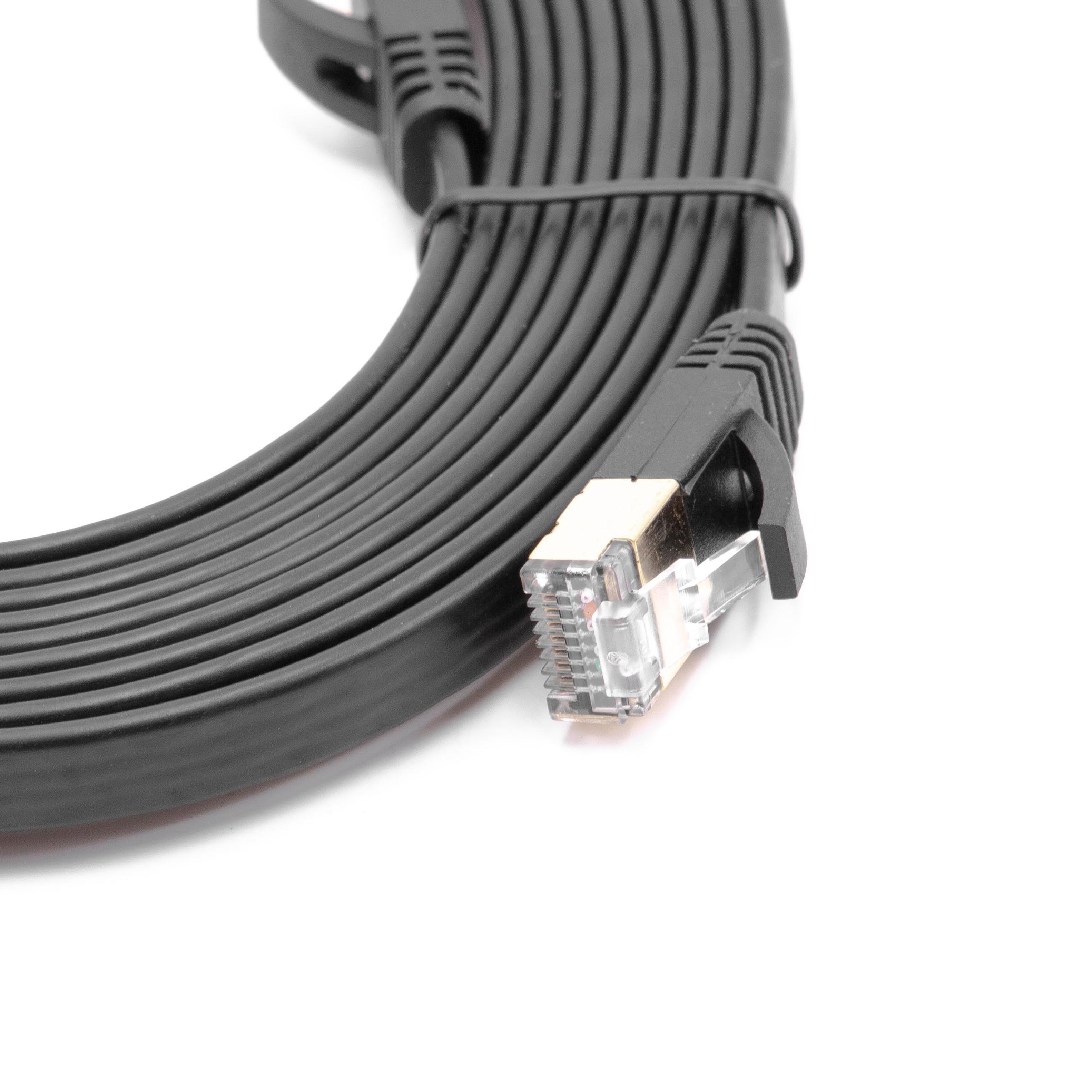 Vhbw câble de réseau câble LAN Cat7 3m noir câble plat | Leroy Merlin