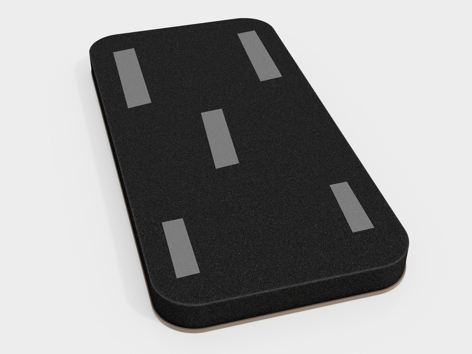 Lot de 4 Panneaux acoustiques Wave-D18 étroits insonorisants 23x46x3 cm - 0,42 m² surf.totale -Plastique perforé et mousse acoustique -Noir brilliant - 5