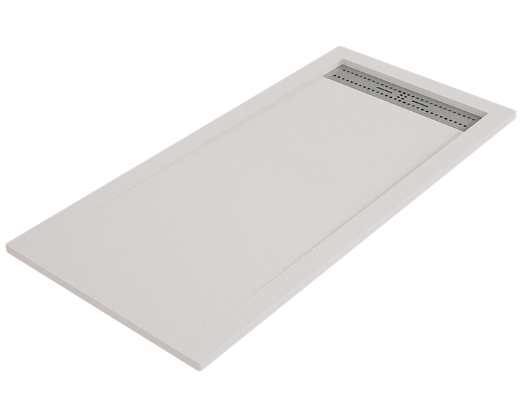 Cădiță de duș BIDAI 80x180 cm Nisip grătar din oțel