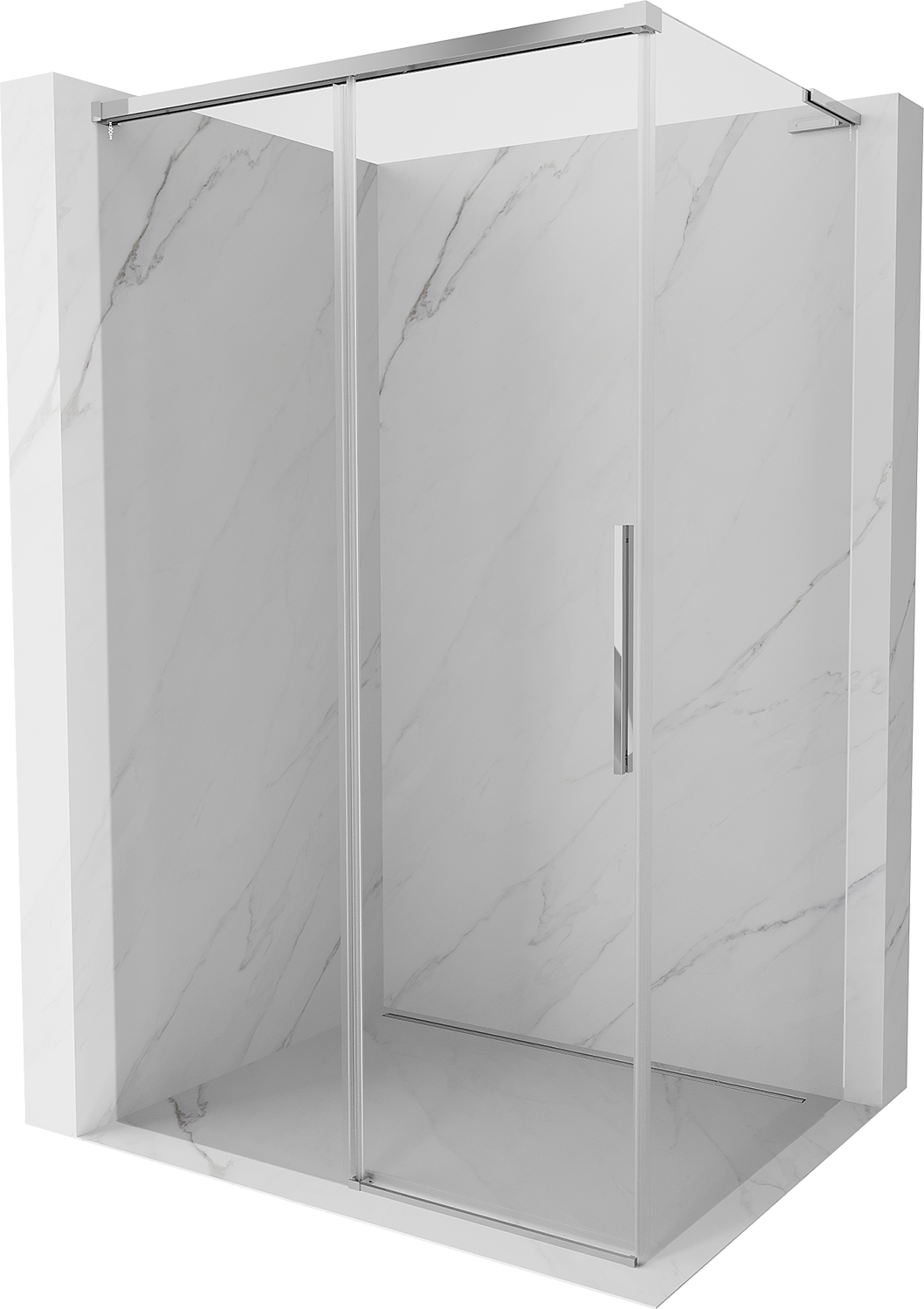 Mexen Rox L kabina prysznicowa rozsuwana 115 x 100 cm, transparent, chrom - 8C2L-115-100-01-00