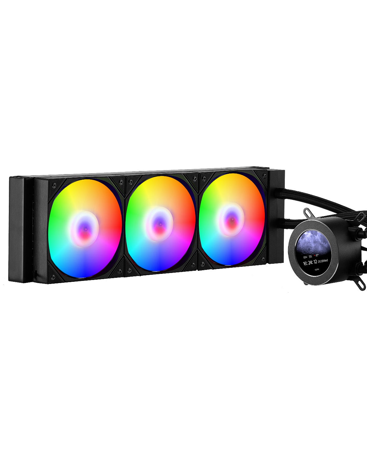Liquid Cooler AIO CPU Chłodnica wodna ARGB Light 3x 120mm Wentylatory PWN VEVOR