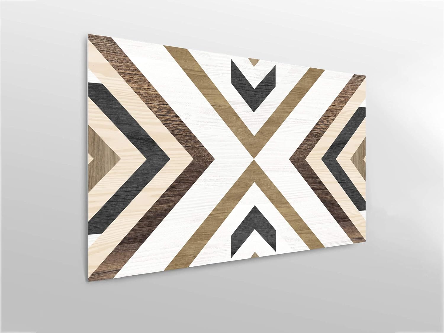 Oedim Cabecero Cama Madera Clara Líneas impreso en Forex PVC 150x60cm, cabecero Decorativo para Camas, decoración para Habitaciones - 3