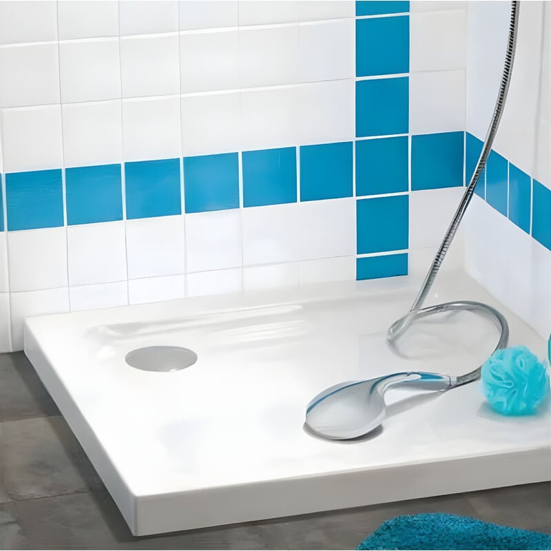 Bonde de douche extra-plate dôme abs 30720138, blanc - 2