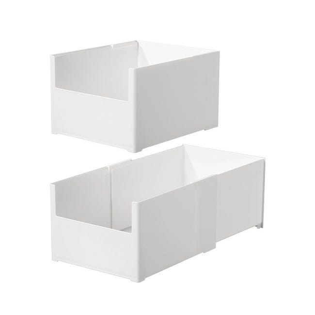 aichilra Lot de 3 Boite Rangement Escamotable – Caisse Pliable Empilable avec Poignées, Panier Rangement Plastique Réglable pour Cuisine, Placard et Salle de Bain aichilra Lot de 3 Boite Rangement Escamotable – Caisse Pliable Empilable avec Poignées, Panier Rangement Plastique Réglable pour Cuisine, Placard et Salle de Bain
