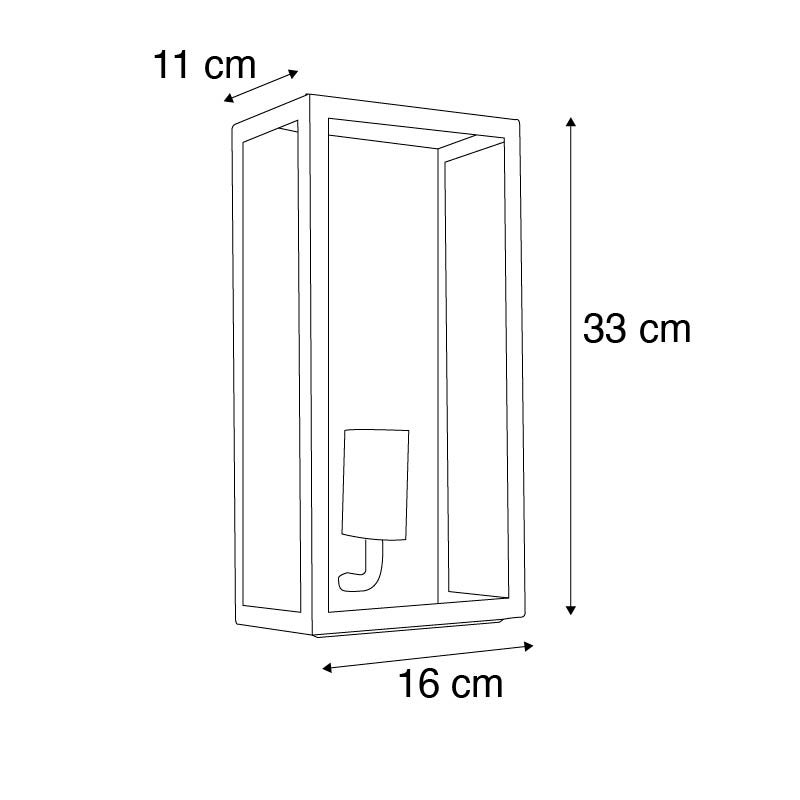 Qazqa industriel applique murale extérieure, lampe murale pour jardin - Rotterdam - vert, max. 60w, e27, 16cm, IP44, - 4