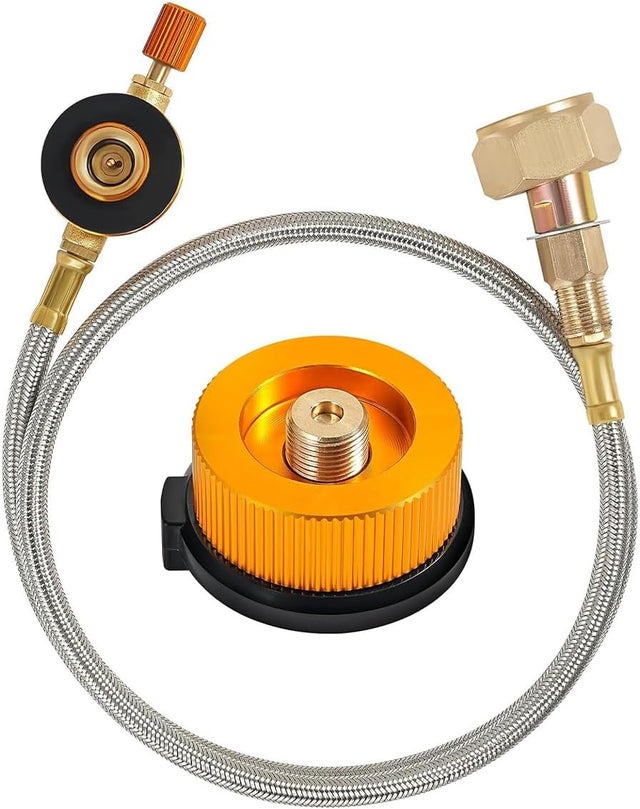 Adapter do kartuszy z gazem, adapter do kartuszy z zaworem do kuchenki gazowej kempingowej, adapter do butli z gazem