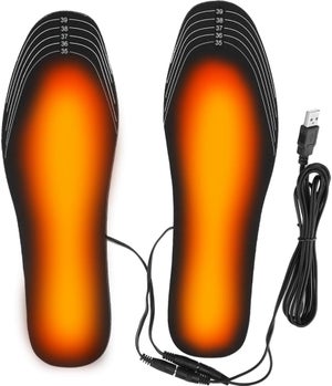 Semelles Chauffantes Rechargeables USB - Taille 40-46 - Lavables, Coupables - Pour Chasse, Ski, Randonnée Hiver