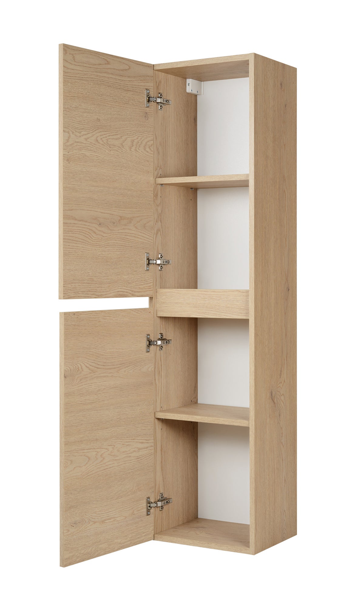 Colonne suspendue de salle de bain SIMPLE chêne clair 35 x 136 cm - 6