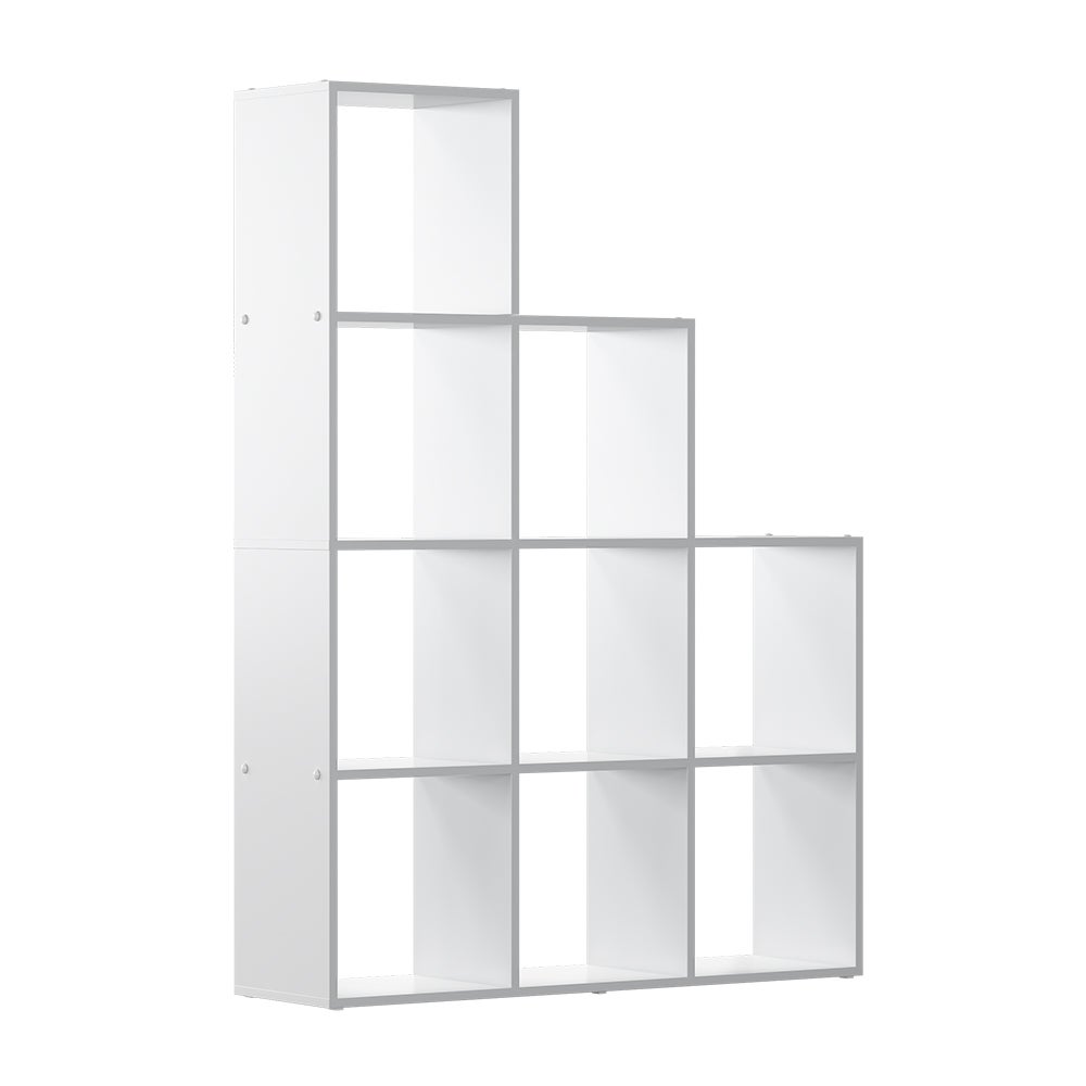 Vicco Półka na schody Aramis, Biały, 103.5 x 144 cm 9 przedziałów