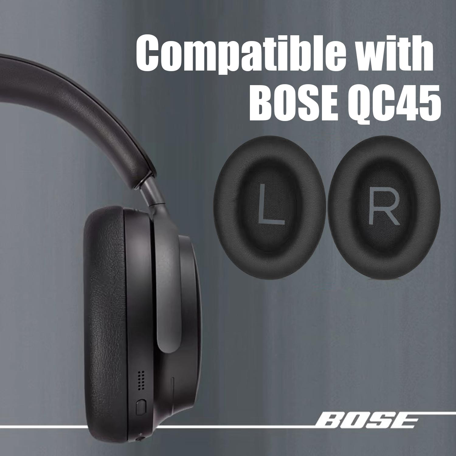 Coussinets pour casque Bose QC45 Noir - 2