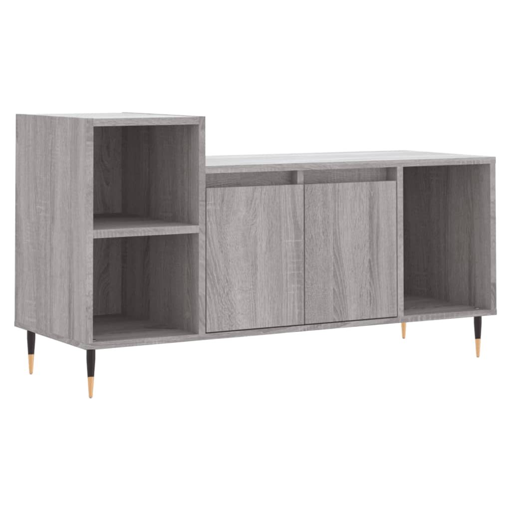 vidaXL Meuble TV Sonoma gris 100x35x55 cm Bois d'ingénierie - 2