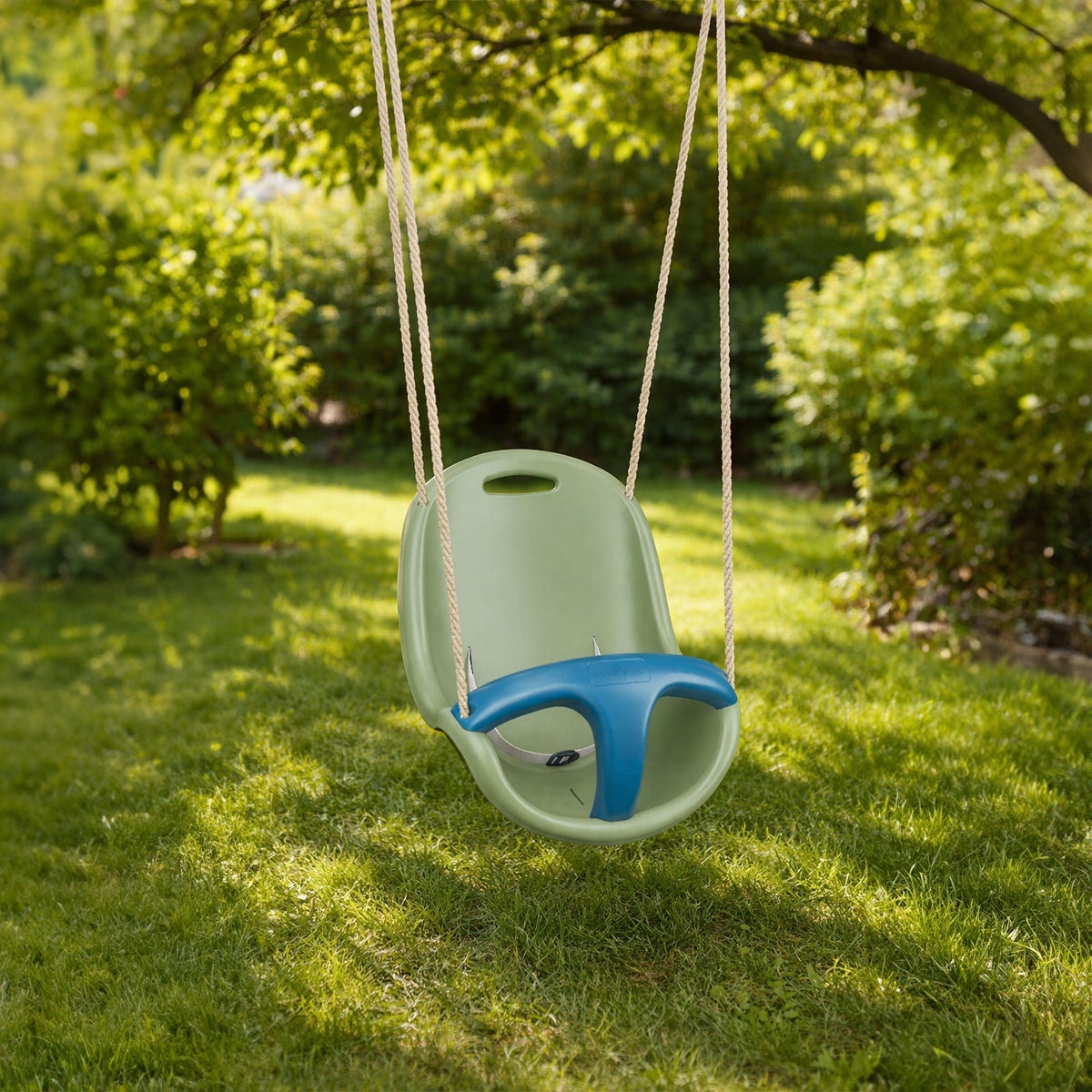 Siège bébé pour portique 1,9 m - 2,5 m bleu/vert pâle Trigano - 3