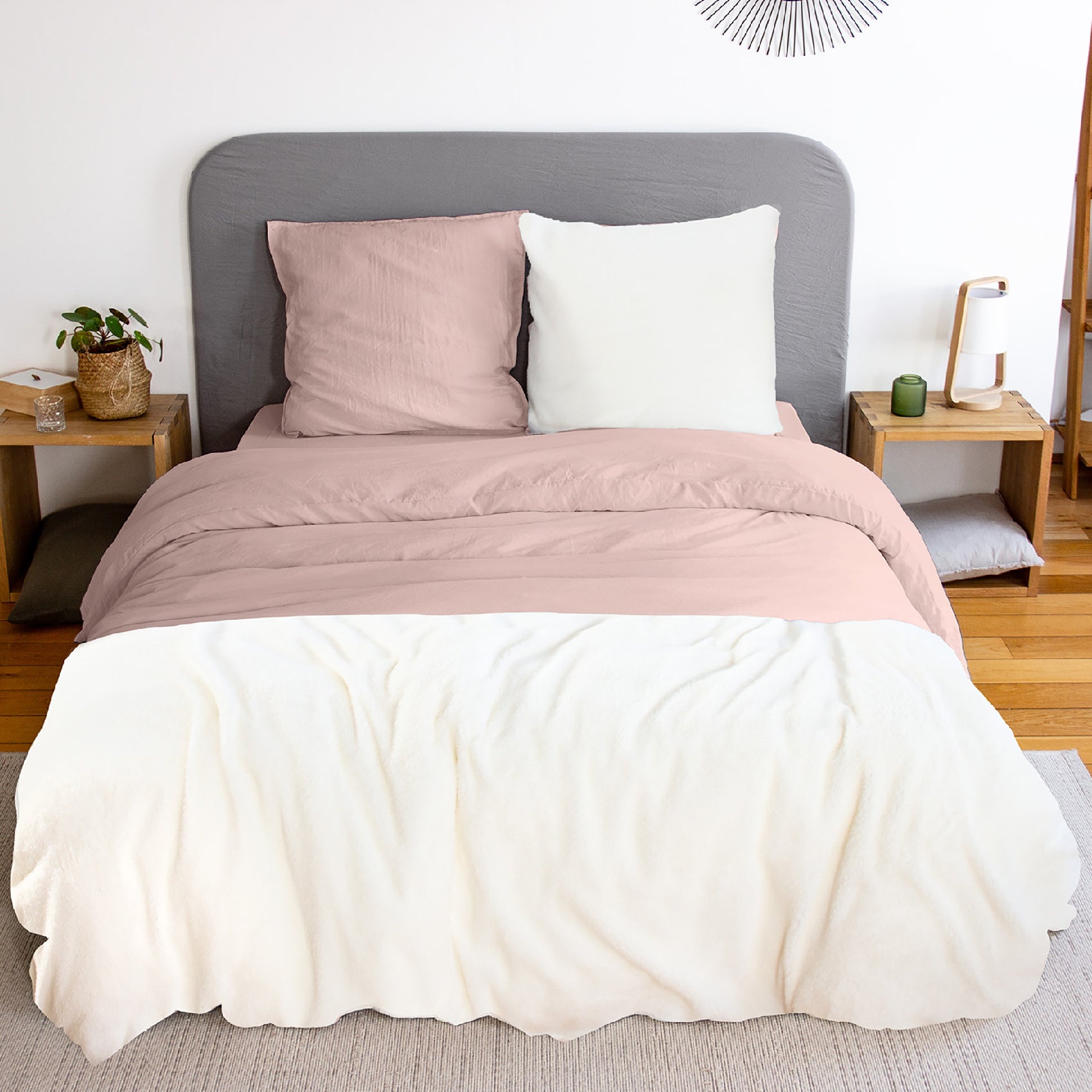 Joyreap Parure De Lit 3 Pièces En Coton Pour Filles, Motif Fleurs