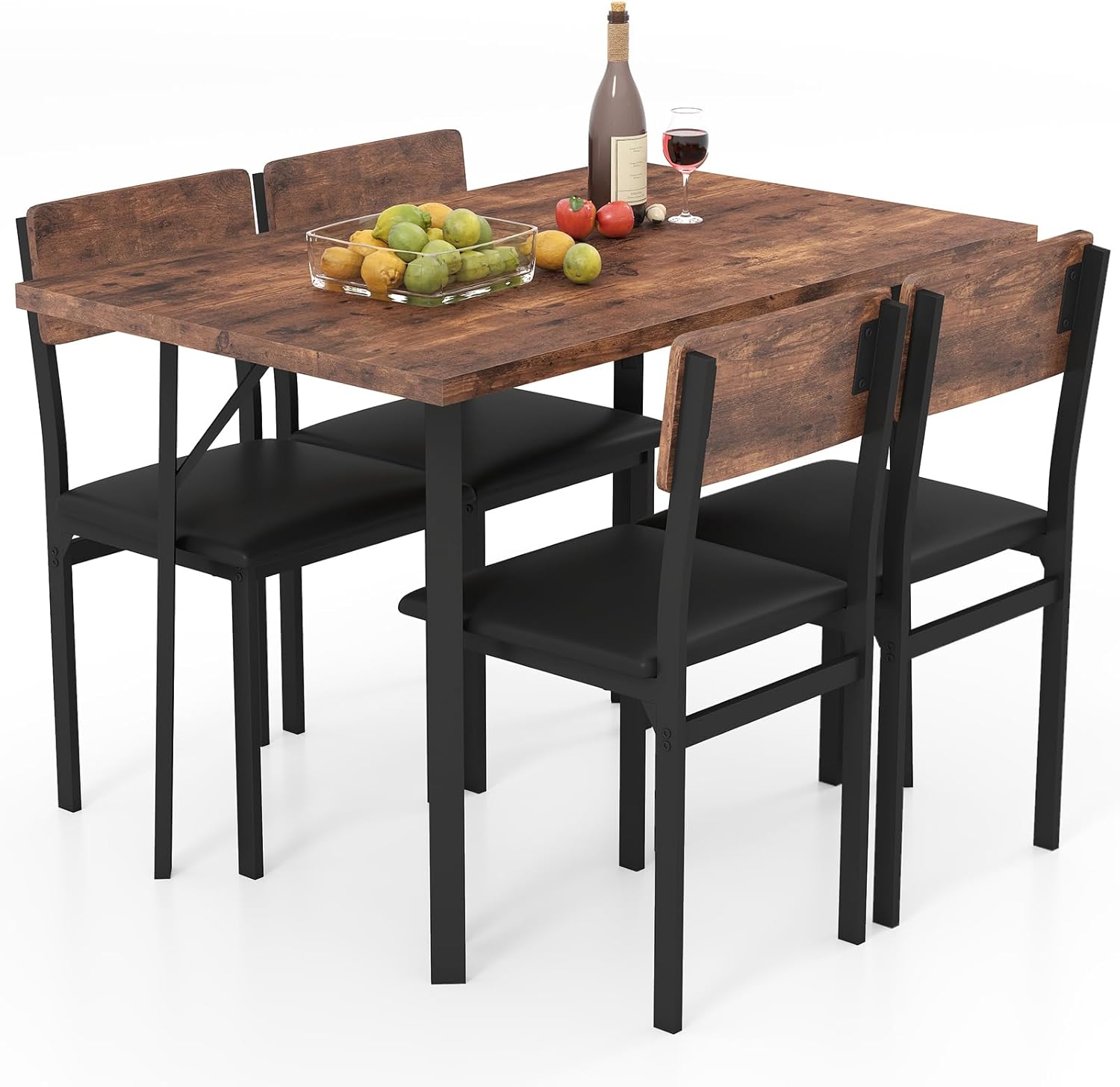 Set Salle à Manger 4 Chaises Velours Beige + Table Marbre Blanc - Pieds Dorés/noirs - Dimensions Table 117x68x75 Cm