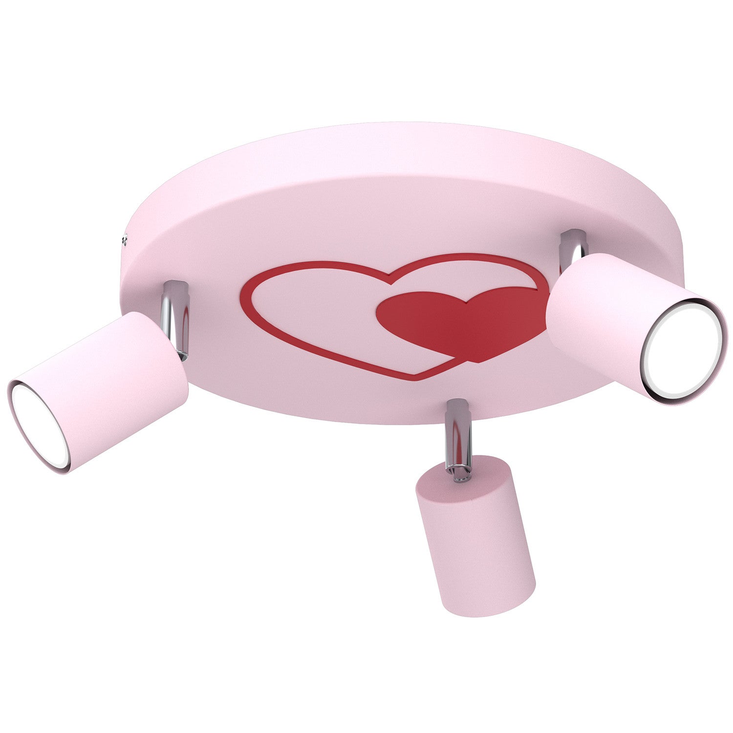 Lampa sufitowa wisząca Fun różowo-czerwona 3xGU10x8W wym: 10,5 x 30 x 30 cm metal Luminex