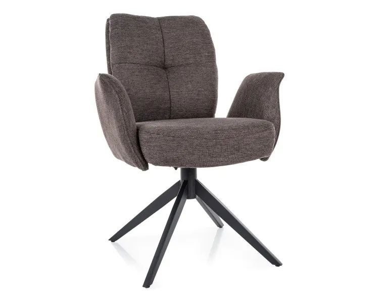 Krzesło tapicerowane WING BREGO cappuccino obracane