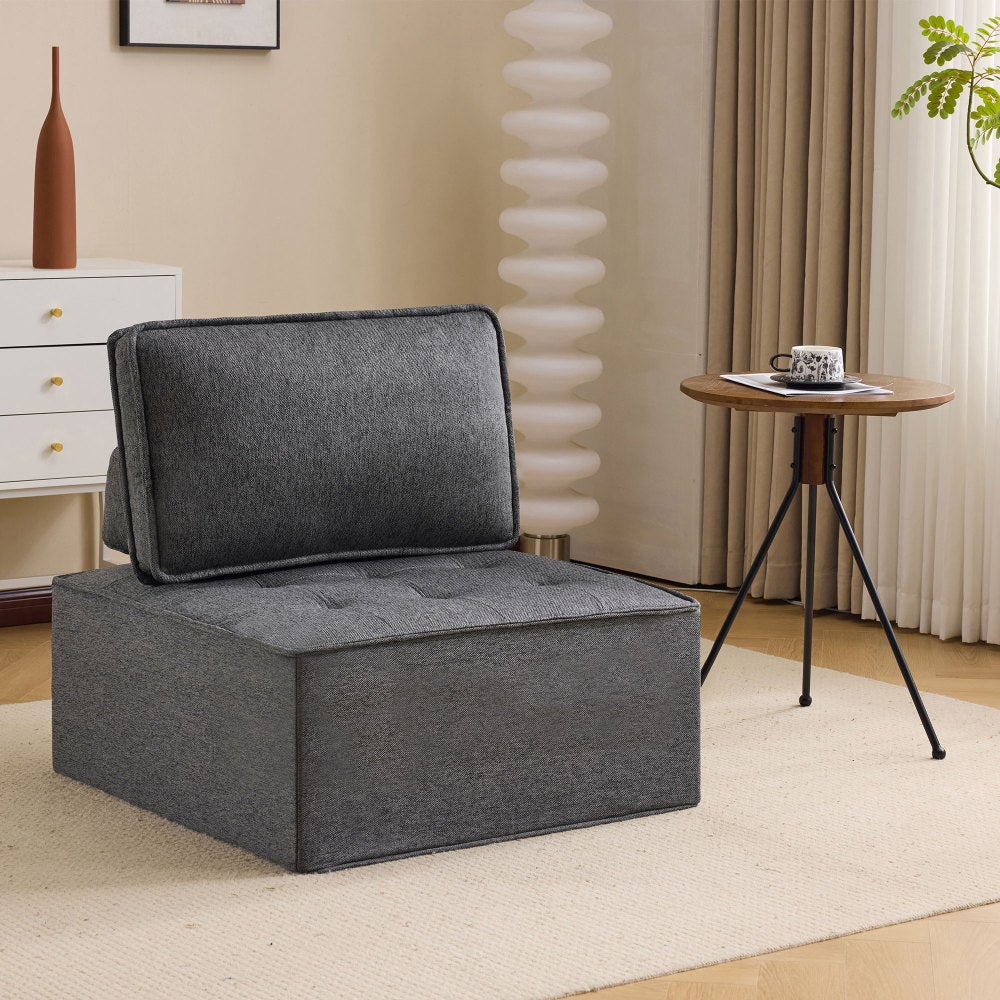 Fotel kompaktowy, jako pufa lub pojedyncza sofa, do pokoju gościnnego lub dziecięcego