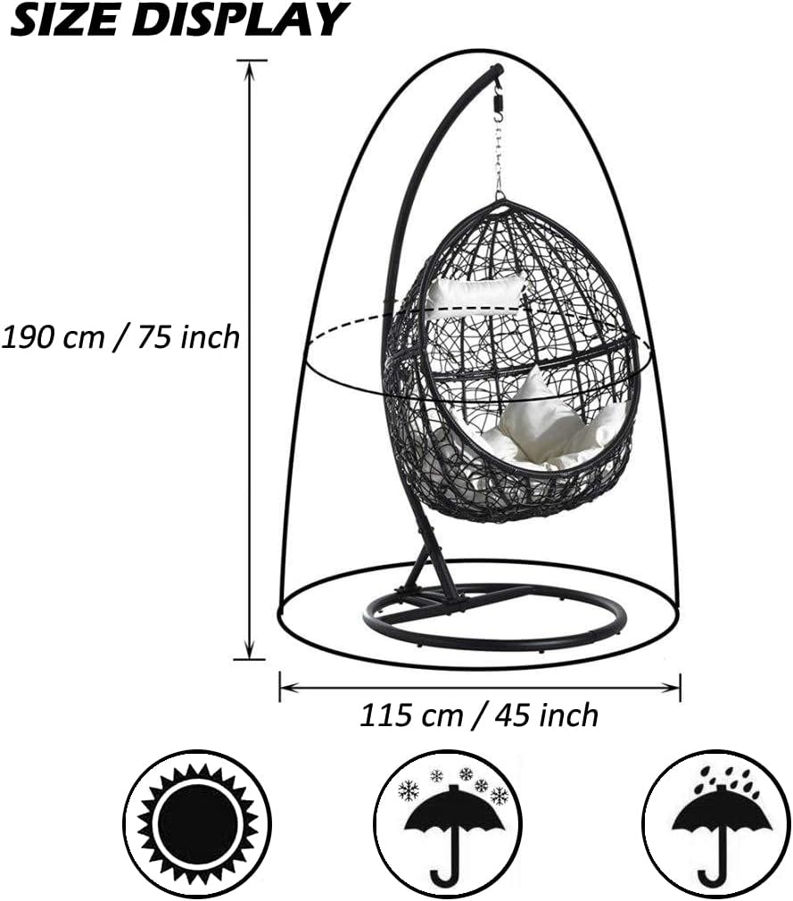 Copertura Per Lettino Prendisole Sospeso, 420D Impermeabile, Antivento, Anti-UV Copertura Per Lettino Prendisole Sospeso 420d Impermeabile Antivento Anti Uv Copertura Per Lettino Prendisole Sospeso Nero 78841758