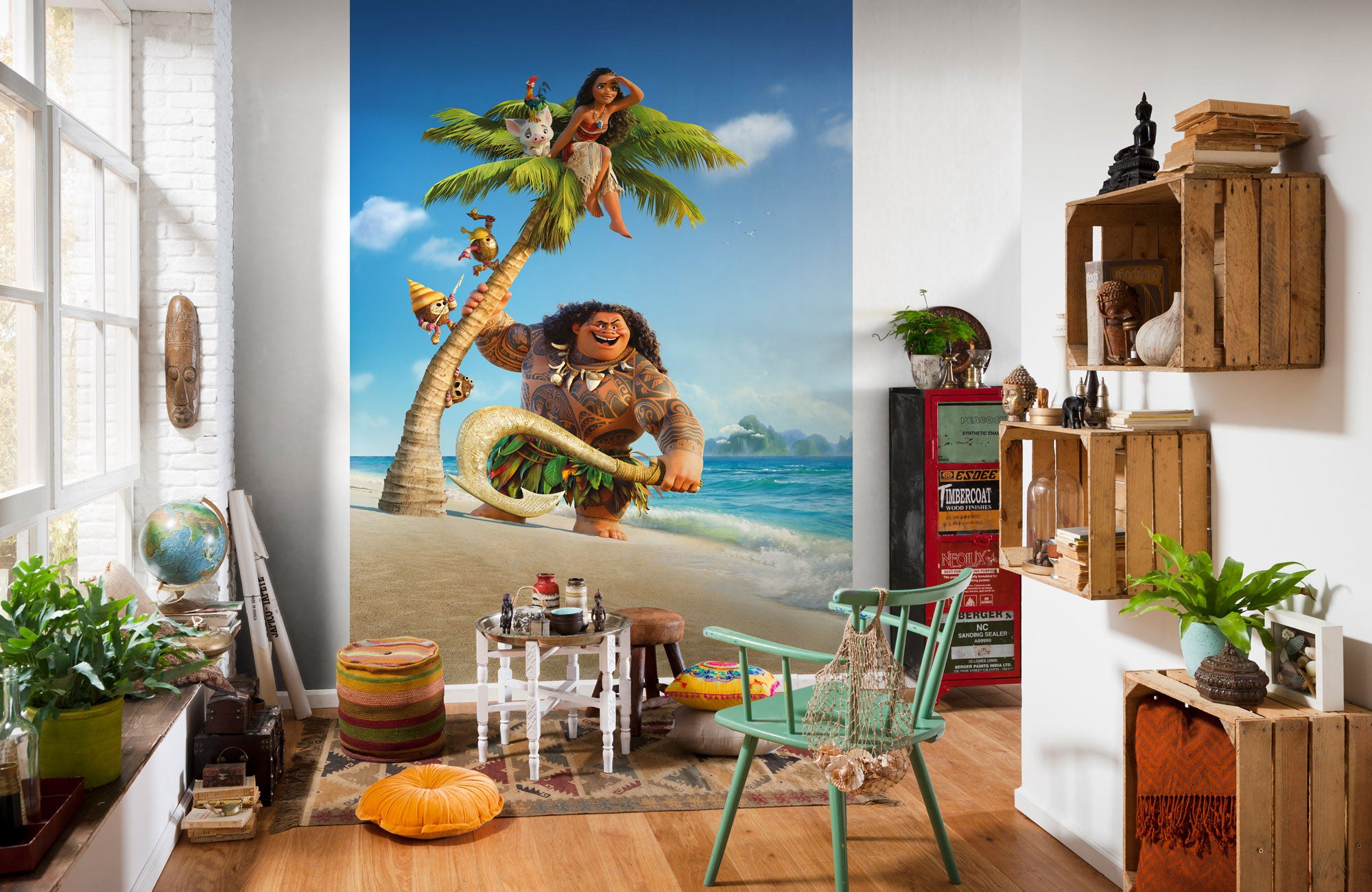 Fototapeta Moana niebieskim,zielonymIpiaskowym - 184 x 248 cm - DISNEY