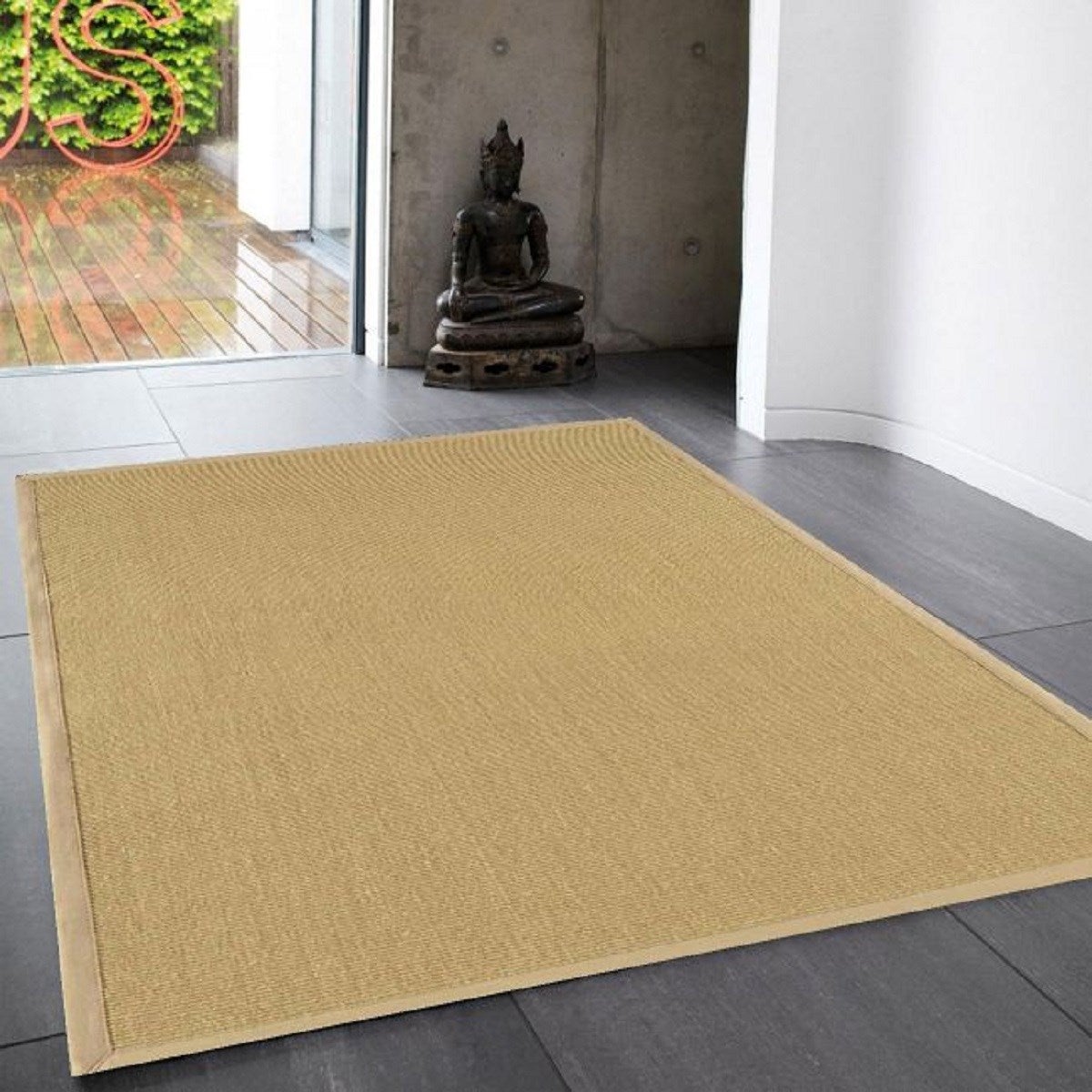 Tapis sisal et coton LINDO 120x180 cm - 2