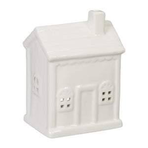 Set Portacandele Relaxdays Con Vassoio E Pietre - 3 Tea Light, Design Shabby Chic | Per Tavolo, Salotto, Grigio/Bianco - Foto 10