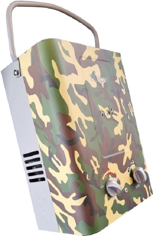 TTulpe Outdoor HD-6 P37 camo chauffe-eau portable instantané, gaz propane, allumage par piles, Bas Nox - 4