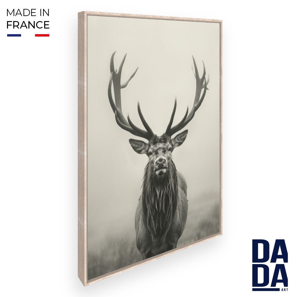 Tableau Toile Cerf Animal Sauvage – 50x70 Cm – Décoration Murale Nature – Neuf