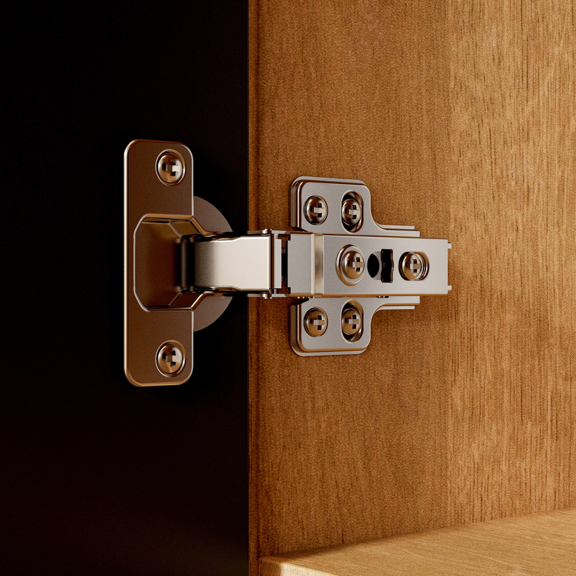 Armoire de rangement basse en Gris foncé&Bois,3 étagères,2 portes,idéale pour chambre salon,dispositif anti-basculement,90x45x85cm - 7