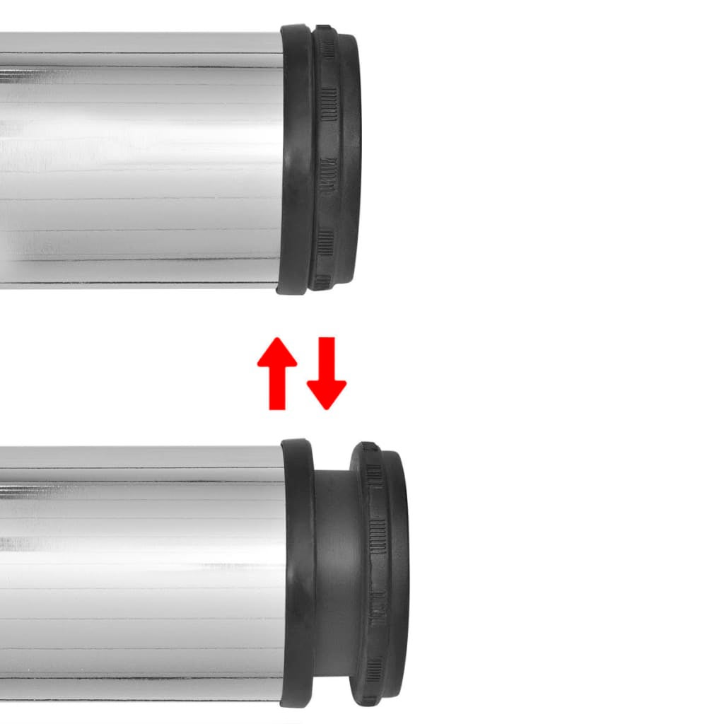 4 pés de mesa reguláveis ​​em altura 710 mm cromados - COMFORTXL - 3