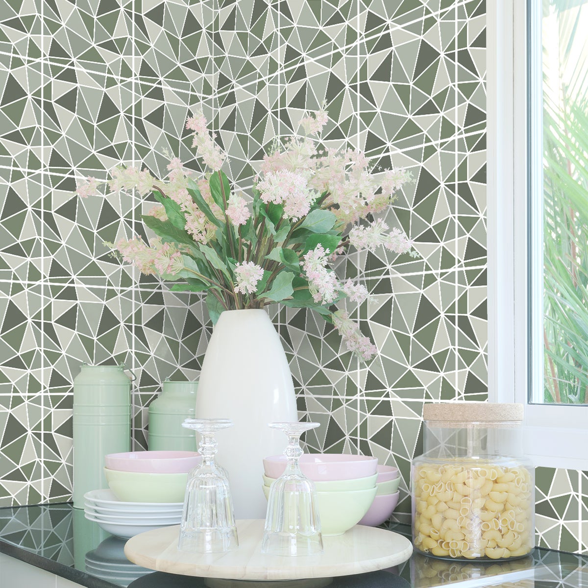 9 adesivi piastrelle terrazzo chena - Sticker adesivo - adesivi murali - 9stickers10x10cm - 6