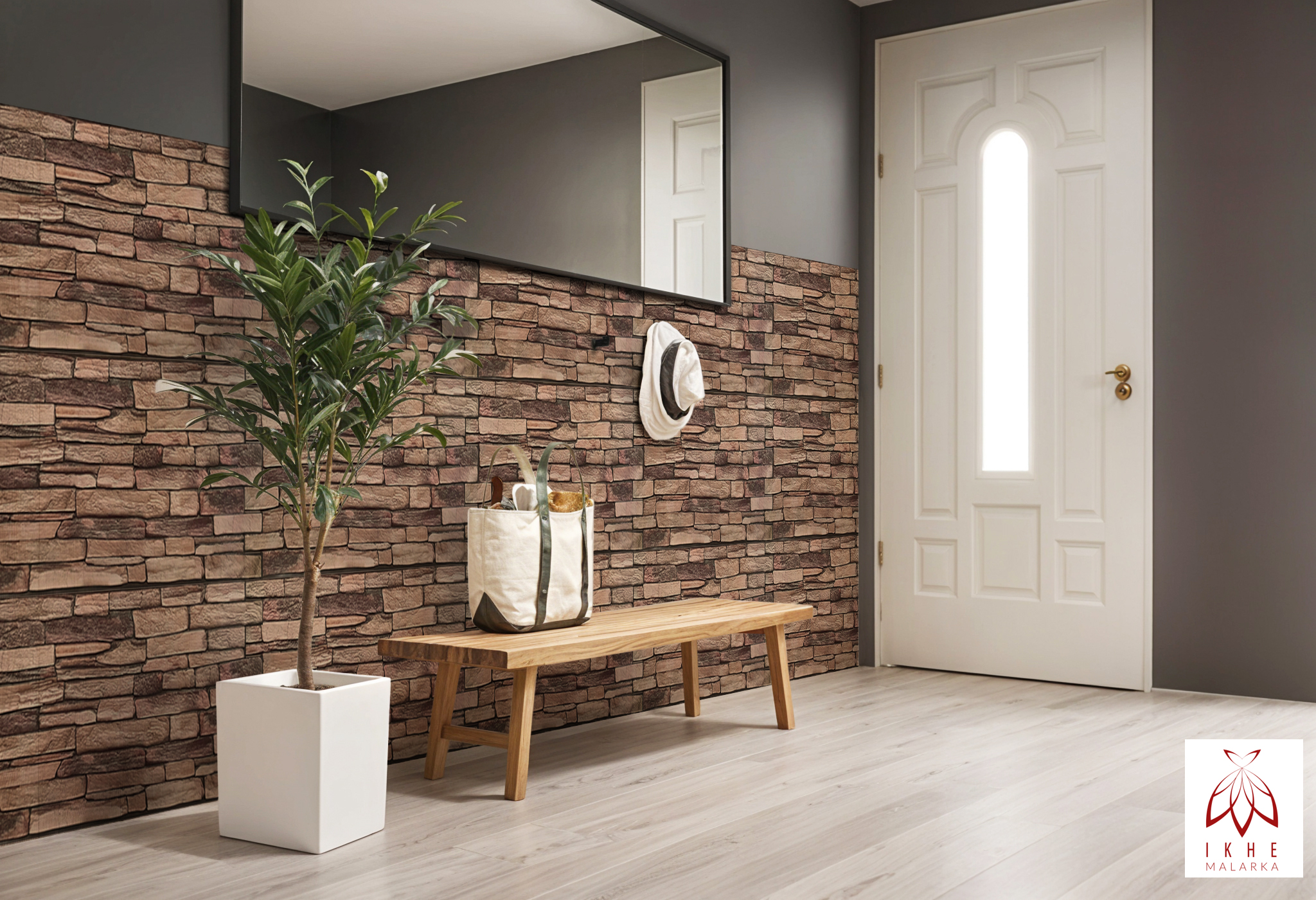 4 m²/10 pièce 3D PVC IMITATION TUILES panneaux muraux revêtement mural DECOR PVC bardage carreaux imitation Natural Stone Slate épaisseur 1mm ! - 3