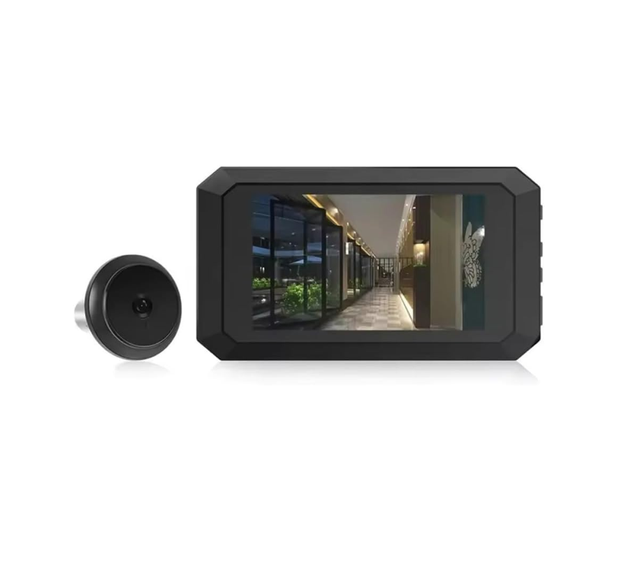 Videocitofono wireless con schermo a colori da 3,97 pollici e risoluzione 1080p, rilevatore di movimento PIR e spioncino audio bidirezionale