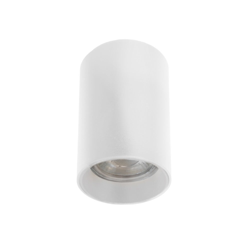Reflektor natynkowy Basic Reflektor stały o konstrukcji aluminiowej Cylindryczny Biały 1xGU10 Ø6cm