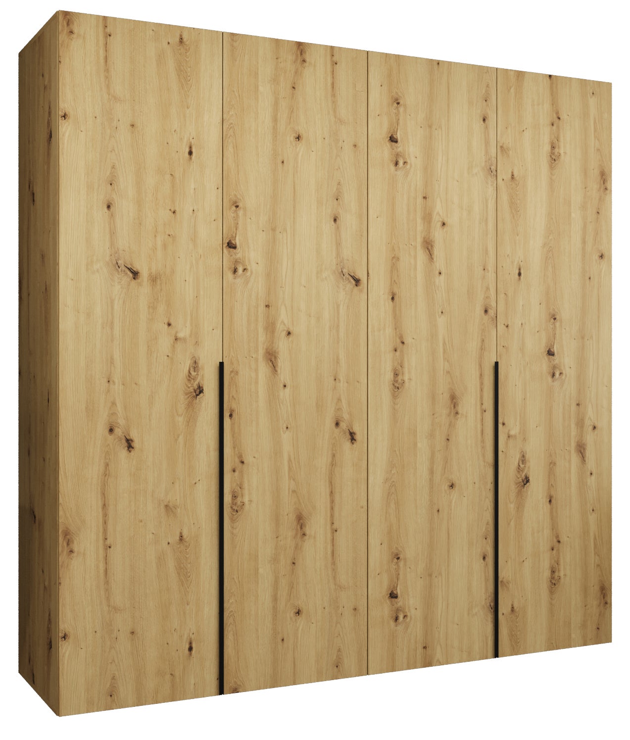 Szafa uchylna otwierana Alicante 1 200 x 52 x 202 cm artisan + u. czarny Abiks Meble