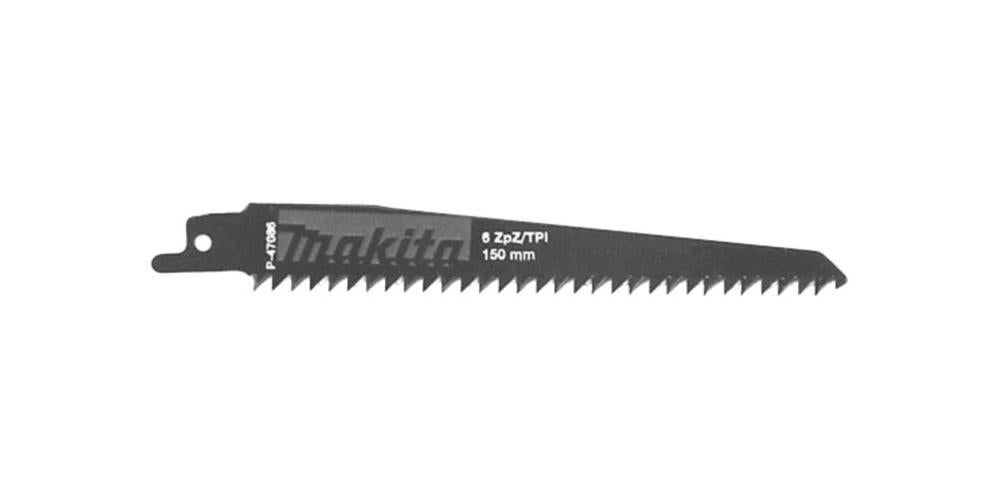 Makita P-47092 5 Lame Seghetto Alternativo HCS/CV 205 Mm | Per Legno E Cartongesso | Taglio Rapido, 6 Denti Per Pollice