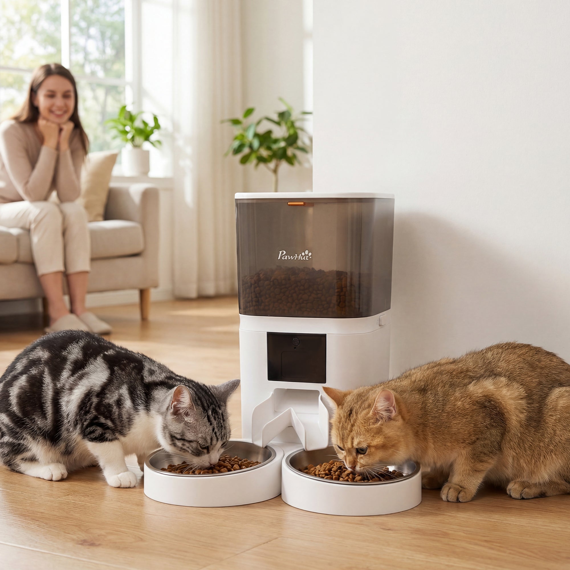 Distributeur croquettes chat automatique aBS PawHut - 2